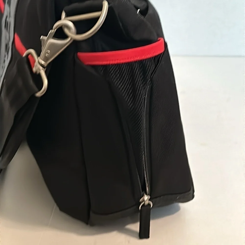 Ruggard Red Series Scarlet Tech Messenger Bag black and red